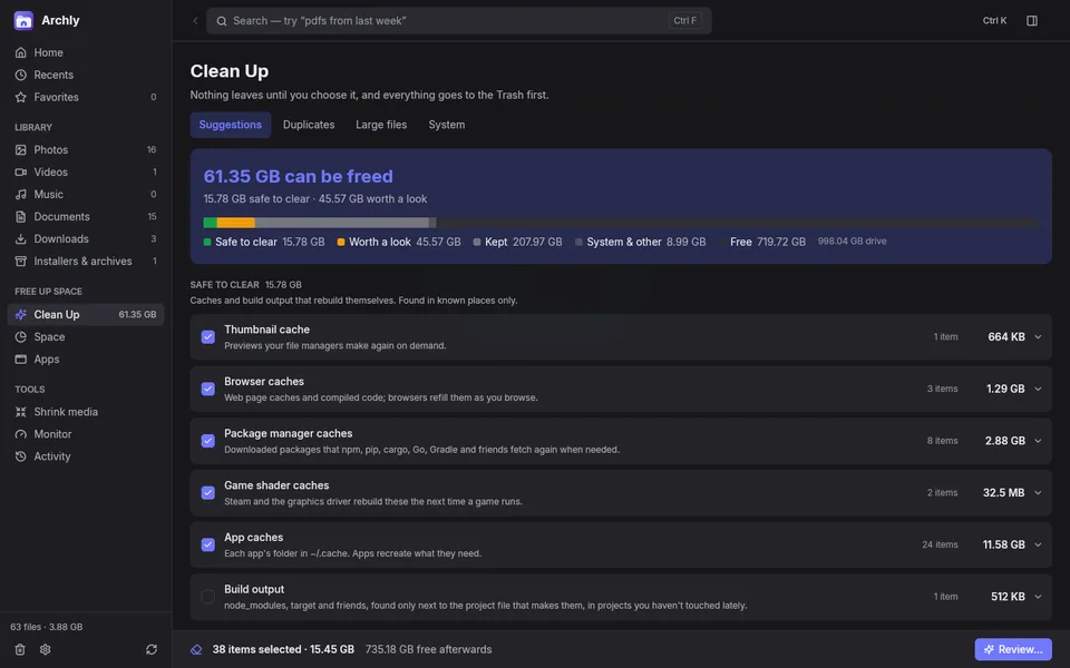 Screenshot of Archly